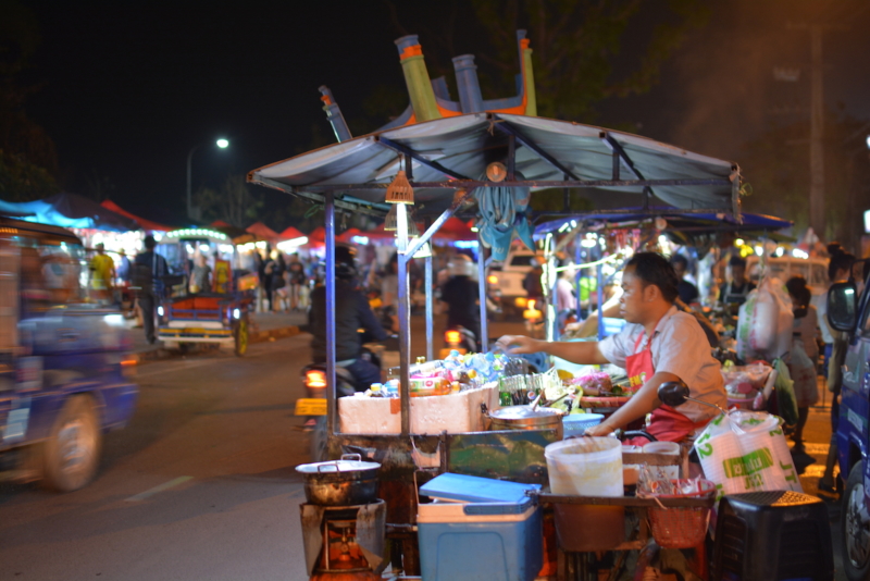 Vientiane Night Markets Laos street food