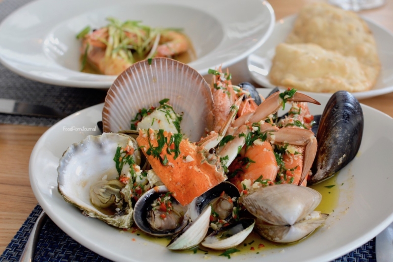 Rick Stein at Bannisters warm seafood plate