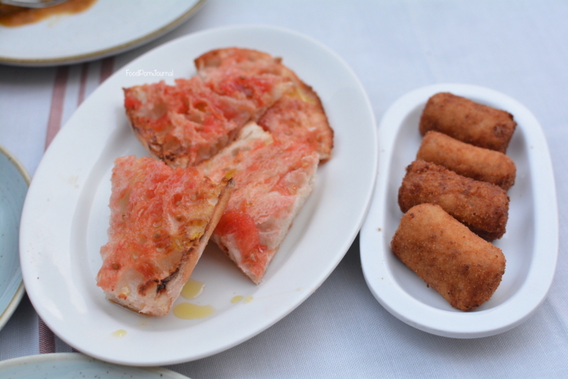 Bar Lobo Barcelona Spain tomato bread croquettes