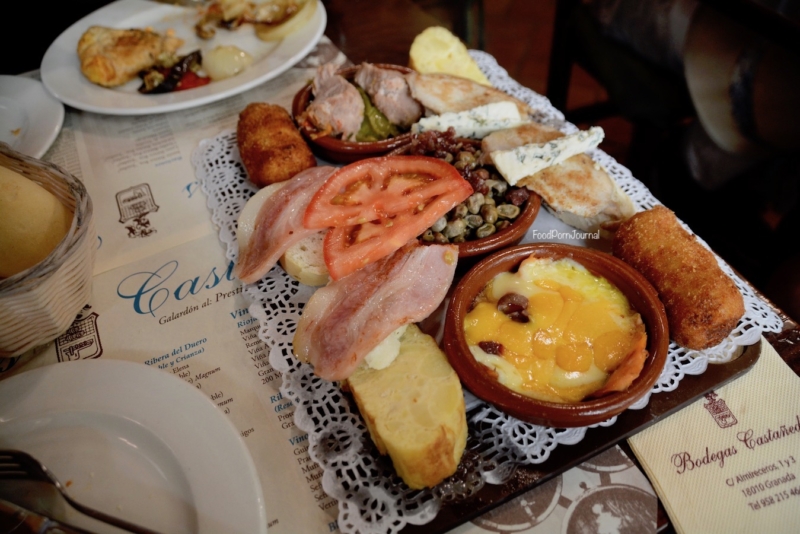 Bodegas Castañeda Granada Spain hot platter