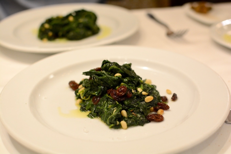 Ca L'estevet Barcelona Spain spinach