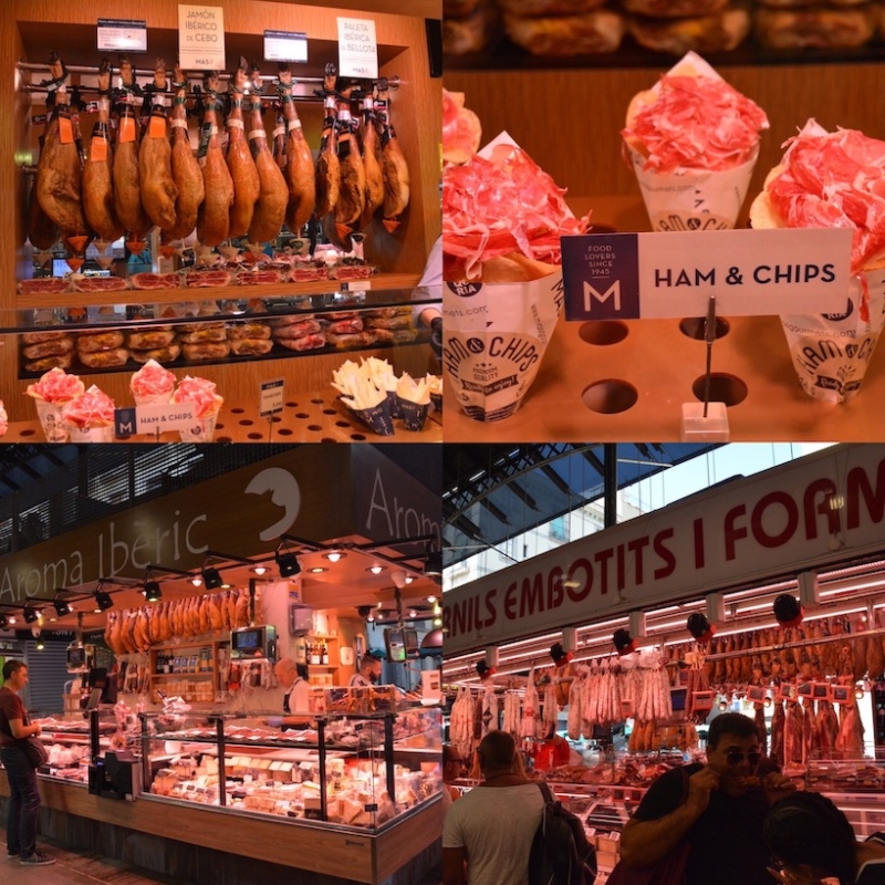 La Boqueria Barcelona Spain meat