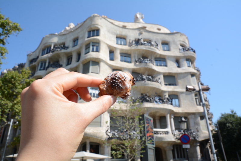 Mini croissant Barcelona Spain Gaudi