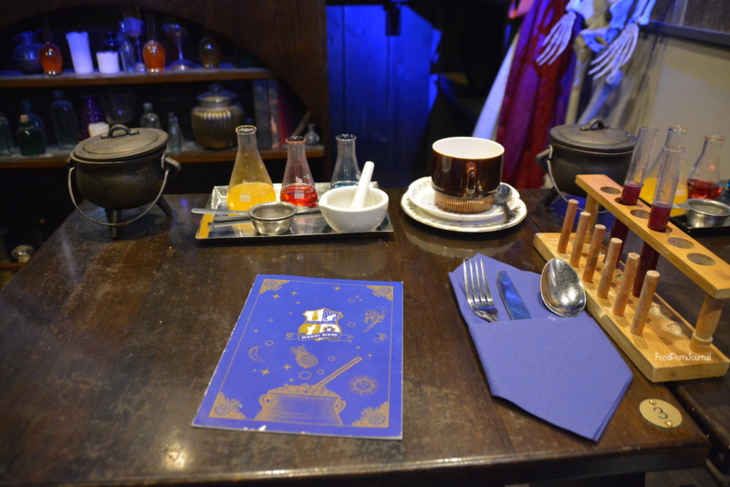 Cutter & Squidge Potion Room London table