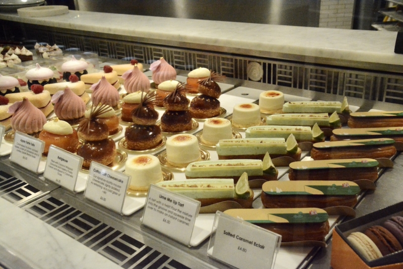 Dominique Ansel Bakery London cake display