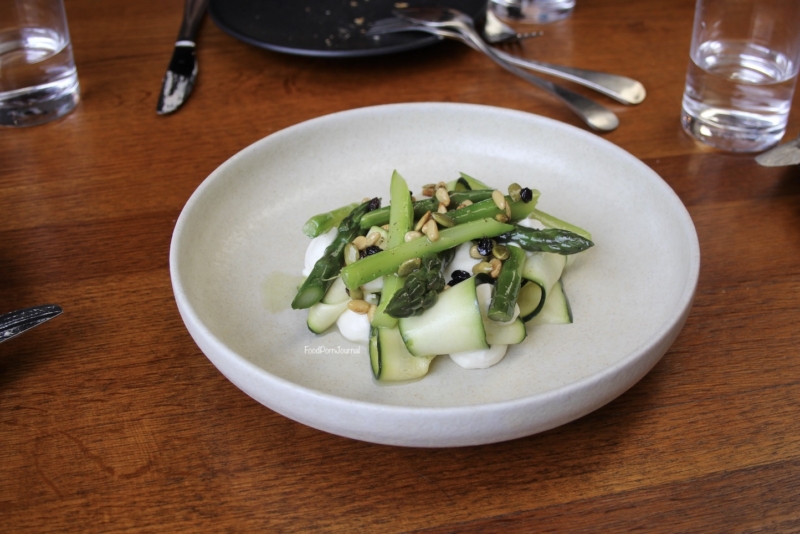 Lamshed's asparagus whipped ricotta