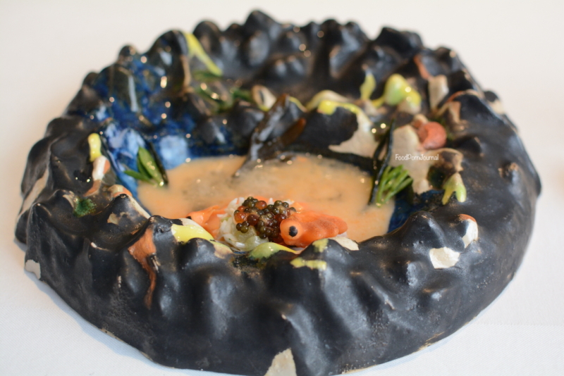 The Fat Duck Bray UK rockpooling dish