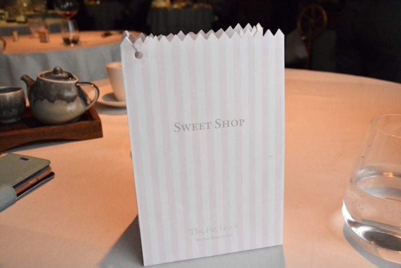 The Fat Duck Bray UK sweet shop bag