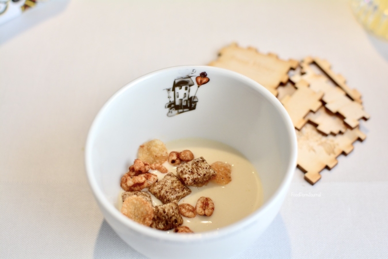 The Fat Duck Bray UK truffle mousse cereal