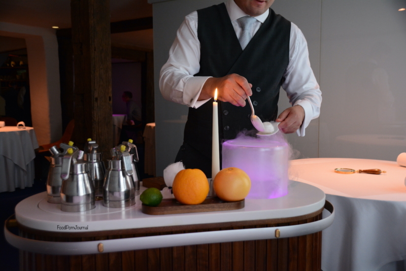 The Fat Duck UK making welcome drink