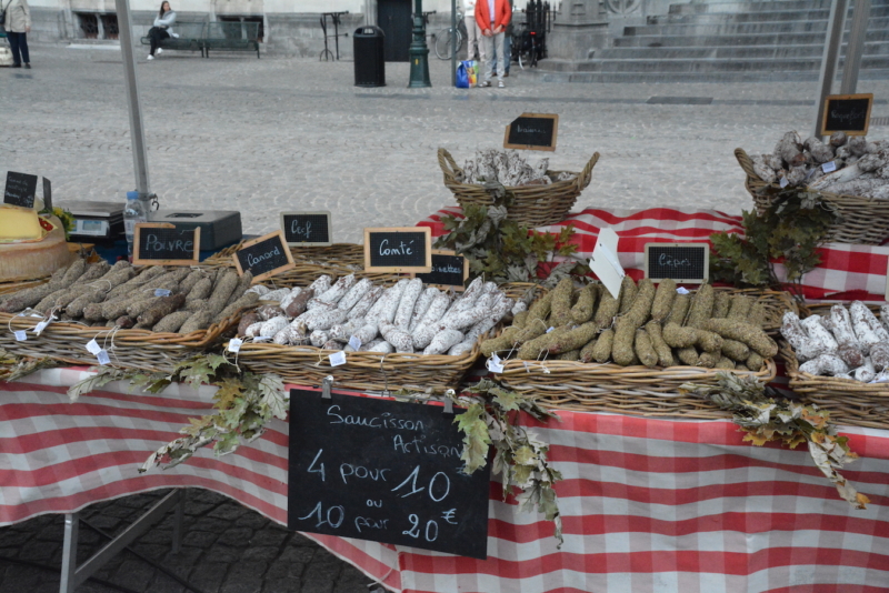 Wednesday Market at Markt Bruges saucisson