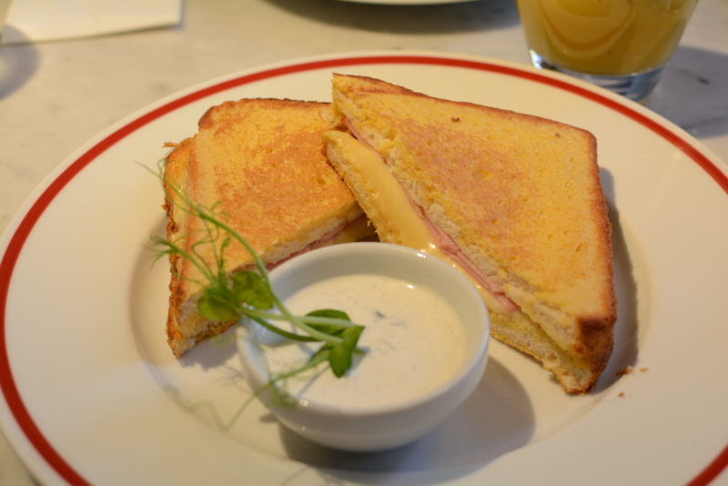 Borze Budapest French toast ham cheese