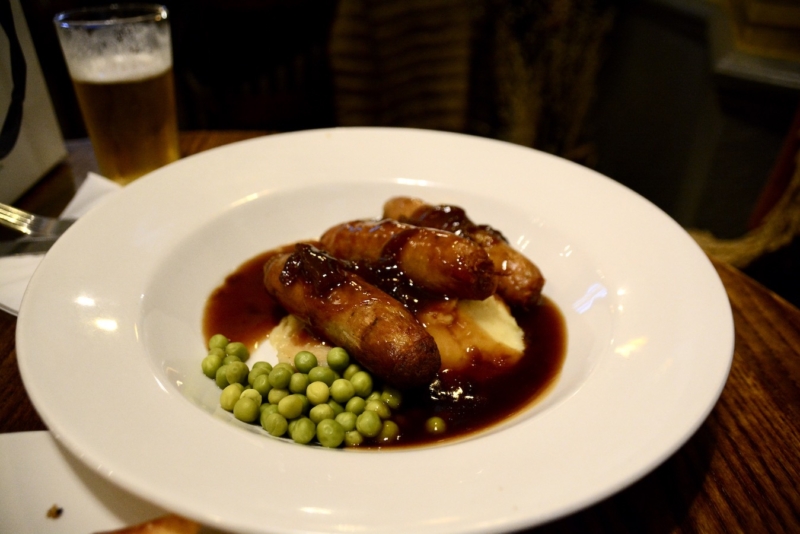 Courtfield Earls Court London bangers and mash