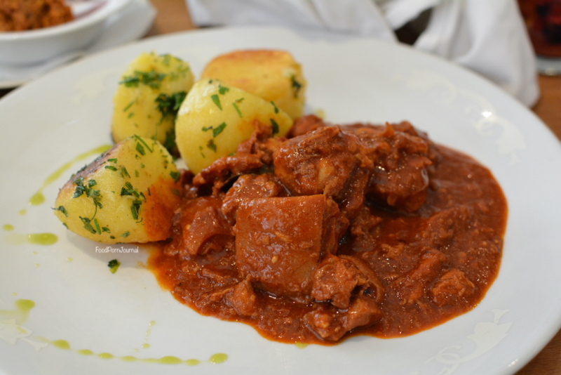 Gettó Gulyás Budapest stew and potatoes