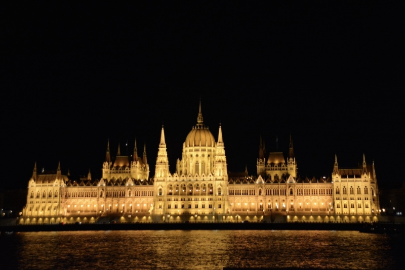 Hungarian Parliament at night Budapest