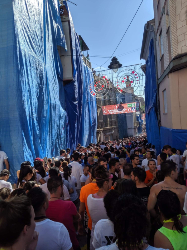 La Tomatina Bunol Spain 2019 the crowd