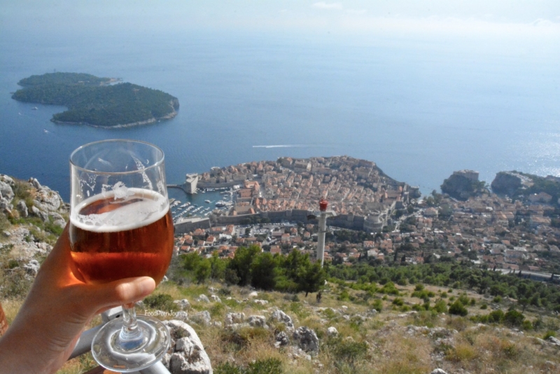 Panorama restaurant Dubrovnik beer with a view