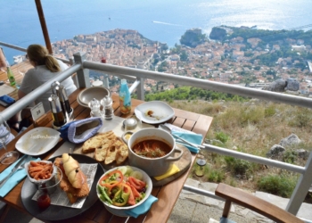 Panorama restaurant Dubrovnik lunch with a view