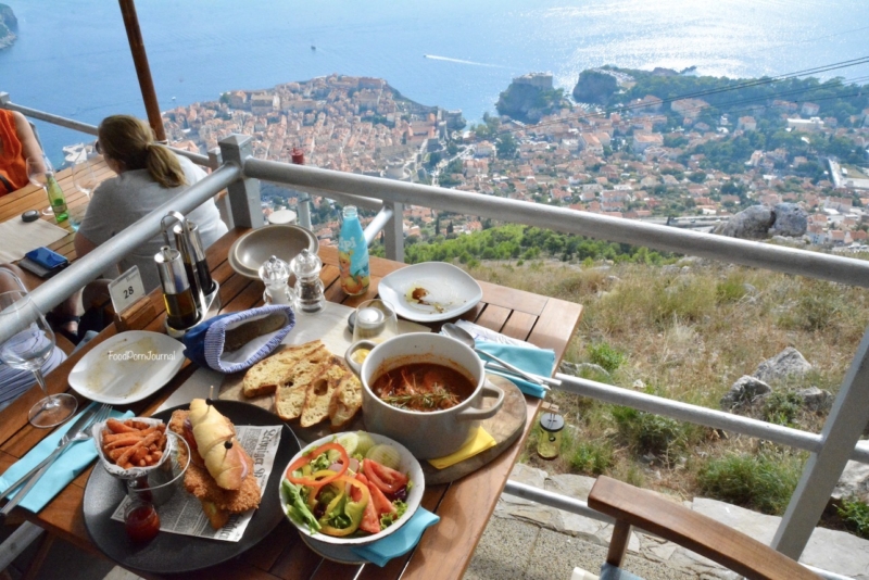 Panorama restaurant Dubrovnik lunch with a view