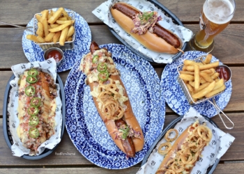 The Bavarian Woden loaded hotdogs