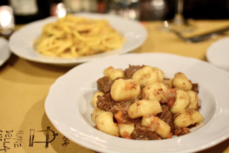 Trattoria da Nane Della Giulia Padua gnocchi foal stew