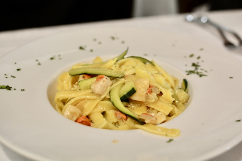 Trattoria dalla Mora Padua Italy tagliatelle zucchini