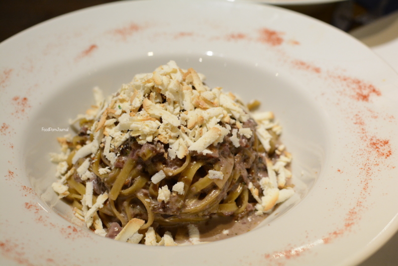 Cantina Do Spade Venice tagliatellini with smoked ricotta