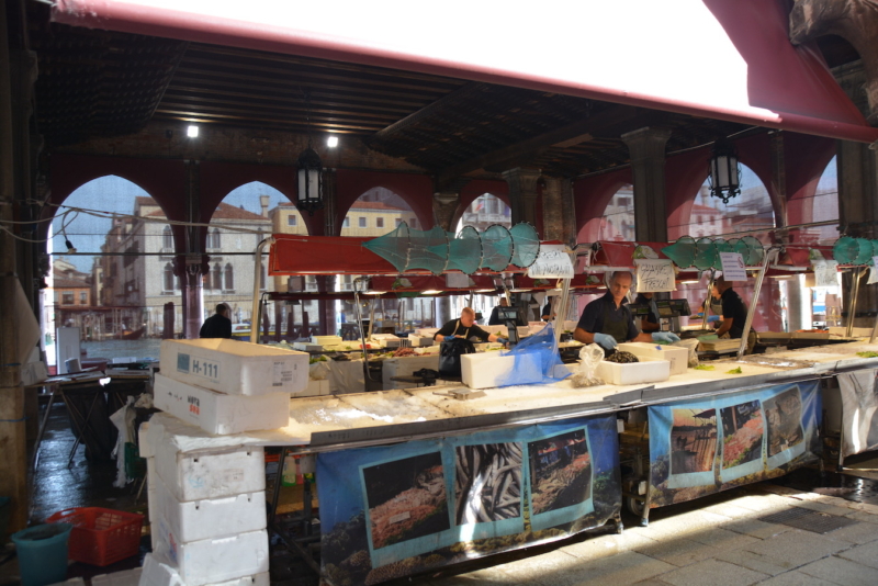 Fish markets Venice Italy