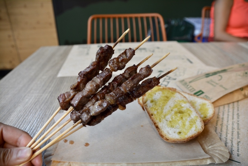 FICO Eataly World Italy Arrosticini skewers