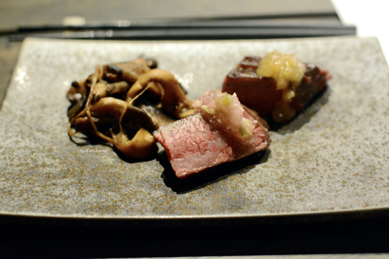 Mu Omakase wagyu beef