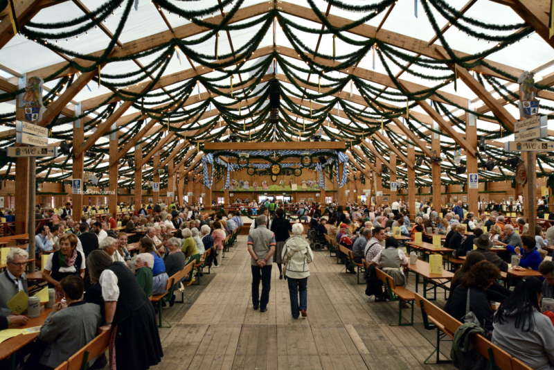 Oktoberfest Munich Germany Festzelt Tradition inside