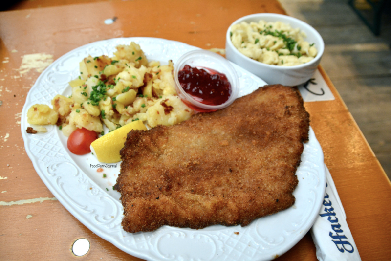 Schnitzel Hacker Pschorr beer tent Oktoberfest