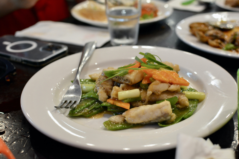 SoupStone barramundi snow peas