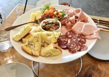 Agostini's Lark Hill Winery antipasto