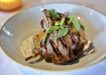 Pomegranate Kingston lamb cutlets