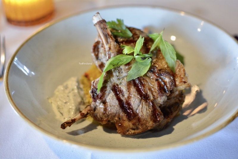 Pomegranate Kingston lamb cutlets