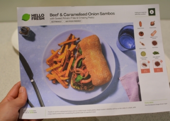 Hello Fresh recipe card