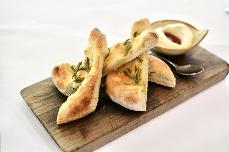 Mezzalira Canberra focaccia whipped ricotta