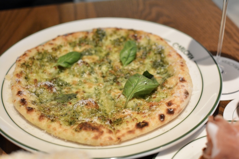 Carlotta Canberra mozzarella basil flatbread